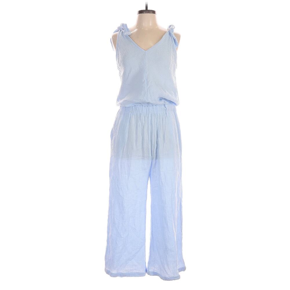 4Our Dreamers Gauze Jumpsuit Romper Blue Medium